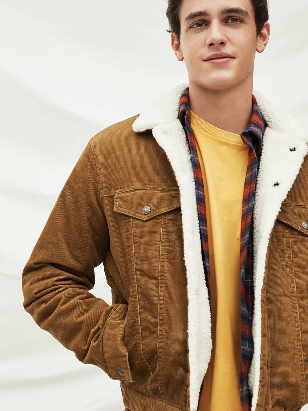 Gap Denim Sherpa Lined Icon Corduroy Jacket. Medium.